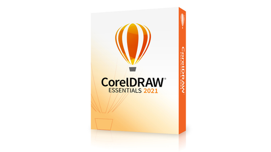 Das Logo von CorelDRAW Essentials 2021, bestehend aus dem Wort "CorelDRAW" in blauen Buchstaben und darunter "Essentials 2021" in grauen Buchstaben.Kaufen Sie jetzt CorelDRAW Essentials 2021 für Windows und erleben Sie die umfangreiche Grafikdesign-Software mit einer intuitiven Benutzeroberfläche, zahlreichen Werkzeugen und Funktionen sowie hoher Leistung.