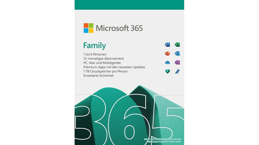 Microsoft 365 Family ist eine umfassende Suite von Microsoft-Produkten, die speziell für Privatanwender und Familien entwickelt wurde. Diese Software-Lösung bietet alle Funktionen, die Sie für Ihre persönlichen und beruflichen Aufgaben benötigen, einschließlich Word, Excel, PowerPoint, Outlook, OneNote, Publisher und Access. Mit dieser Lizenz können bis zu 6 Benutzer auf bis zu 5 Geräten gleichzeitig zugreifen