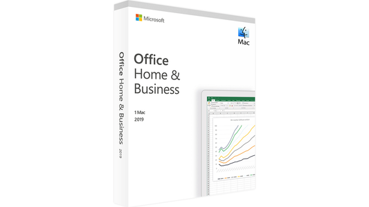 "Microsoft Office 2019 Home and Business für Mac: Produktivitätssoftware für kleine Unternehmen und Selbstständige mit Word, Excel, PowerPoint, Outlook und OneNote."