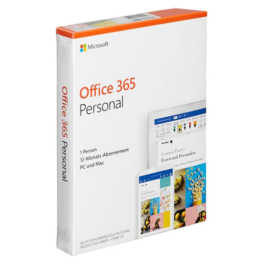 Microsoft Office 365 Personal Office-Programm Vollversion (PKC)