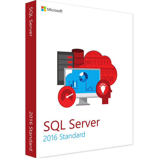Holen Sie sich den leistungsstarken Microsoft SQL Server 2016 Standard für zuverlässige und skalierbare Datenverarbeitung und -analyse. Jetzt kaufen!