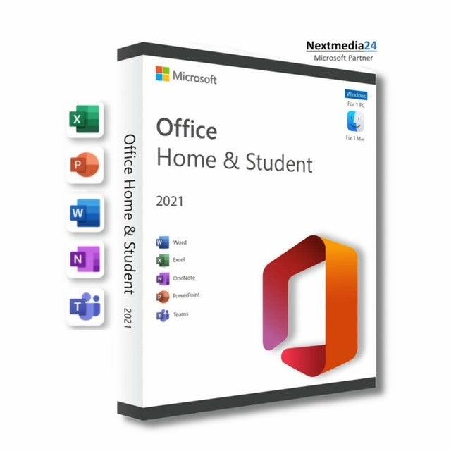 Microsoft Office Home and Student 2021 I Windows I Mac - NextMedia24 UG