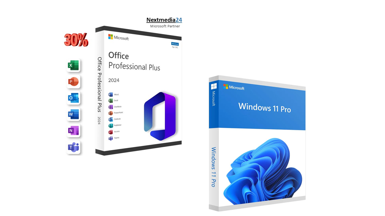 Microsoft Office 2024 Pro Plus + Microsoft Windows 11 Pro