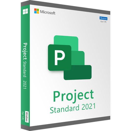 Microsoft Project 2021 Standard Box für Windows – Autorisierter Händler