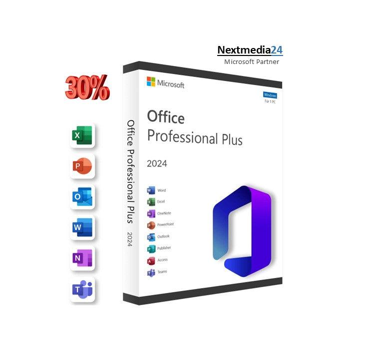 Microsoft Office 2024 Professional Plus - NextMedia24 UG