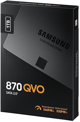 SAMSUNG SATA SSD 870 QVO, 1 To, SSD, 2,5 pouces, interne